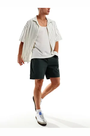 Only & Sons Pull on twill short in dark teal