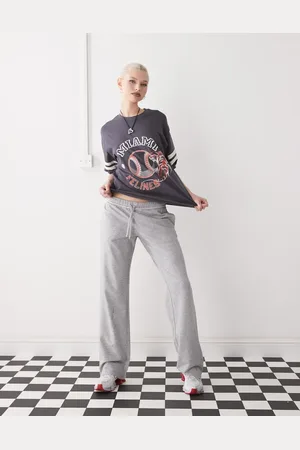 Monki Straight leg terry joggers in