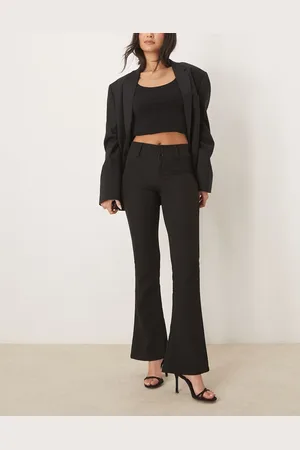 Gina Tricot Low rise flare leg stretch trousers in