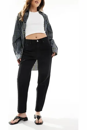 Pull&Bear High rise mom jean in washed