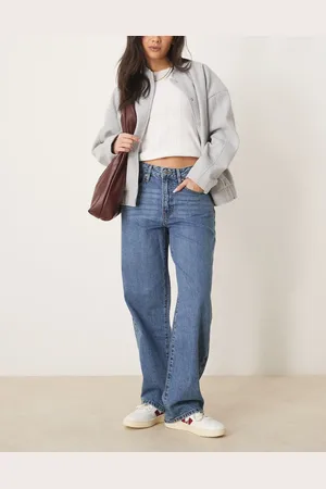 Gina Tricot Low waist baggy jeans in midwash
