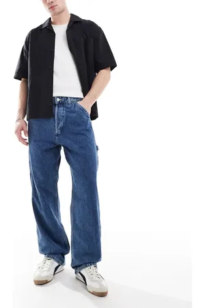 JACK & JONES Alex baggy carpenter fit jeans in wash