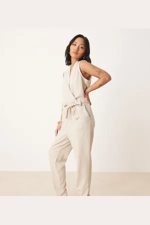 JDY Tailored jumpsuit in beige