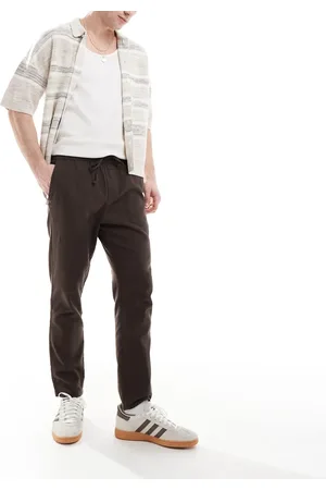 Only & Sons Linen mix cropped trouser in