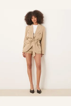 ASOS Faux suede utility blazer co-ord in tan