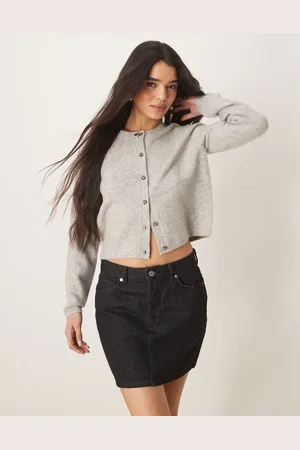 JDY Crew neck cardigan with wool in light