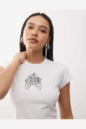 Obey Ghome graphic logo baby tee in