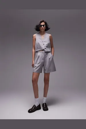 Topshop Co-ord side tab knee short in