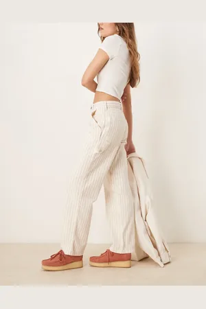 Dickies Service stripe carpenter trousers in off