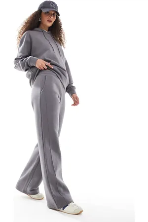 Noisy May Wide leg jogger co-ord in charcoal