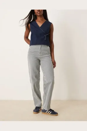 Dickies Hickory stripe denim carpenter trousers in