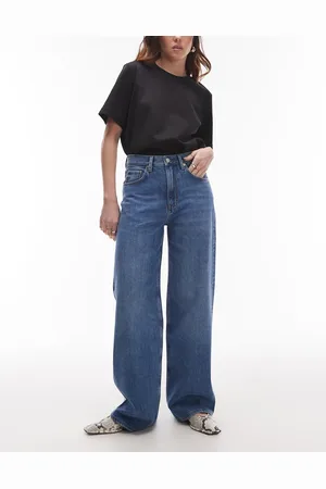 ARKET Coral high waist relaxed leg jeans in light wash