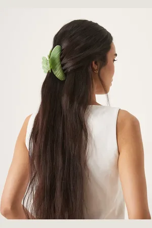 Sui Ava Flash big mini hair claw in green