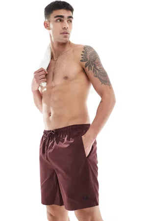 Fred Perry Swim shorts in burgundy