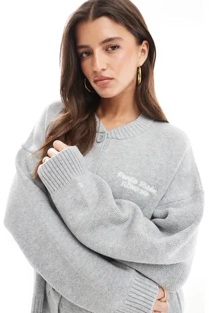 Pull&Bear Knitted oversized cardigan in