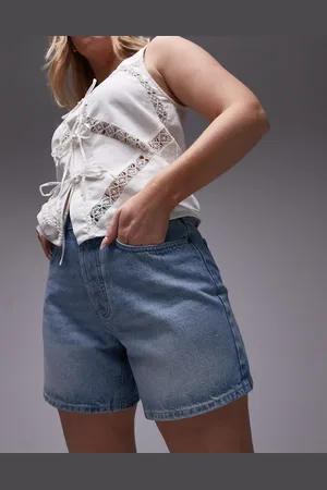 Topshop Denim Editor short in bleach