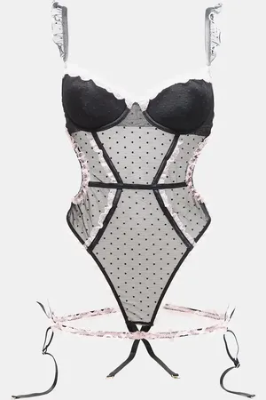 Ann Summers Locked on love body crotchless in /pink