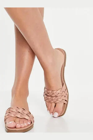 New Look Woven flat sandals in oatmeal