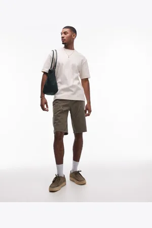 Topman Carpenter short in washed khaki