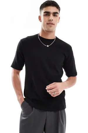 Only & Sons Textured knit t-shirt in