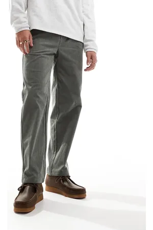 Only & Sons Loose fit cord trouser in green