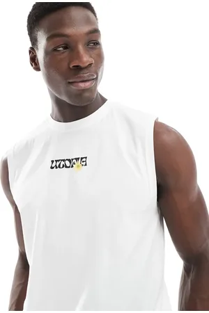 Only & Sons Oversize vest with Lisbon back print in
