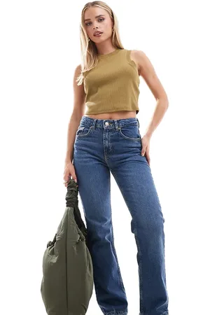 Stradivarius Straight leg jean in dark