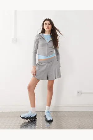 COLLUSION Marl mini short co-ord