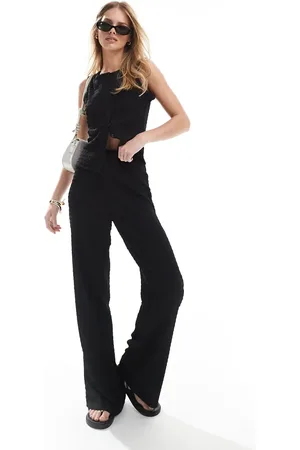 Brave Soul Co-ord textured straight leg trousers in