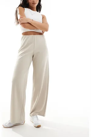 VERO MODA Loose pull on trousers in silver lining