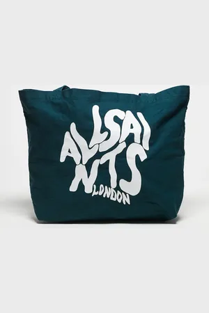 AllSaints Orlando unisex shopper tote bag in cove