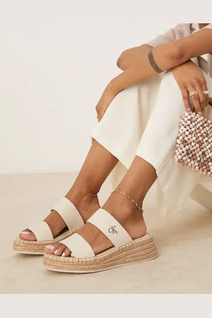Calvin Klein Espadrille slider sandals in