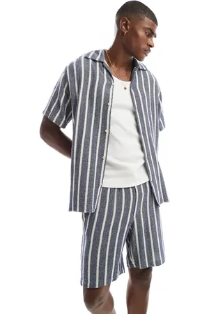 JACK & JONES Revere collar shirt in stripe