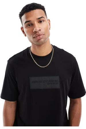 Armani Exchange T-shirt in with raised chest logo