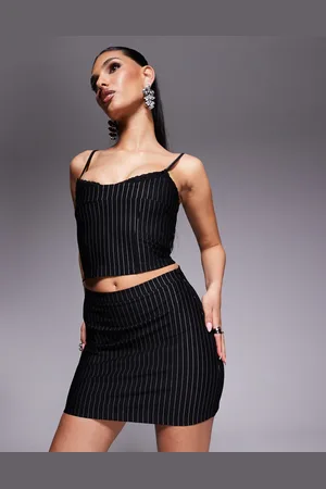 ASOS Co-ord mini skirt in pinstripe