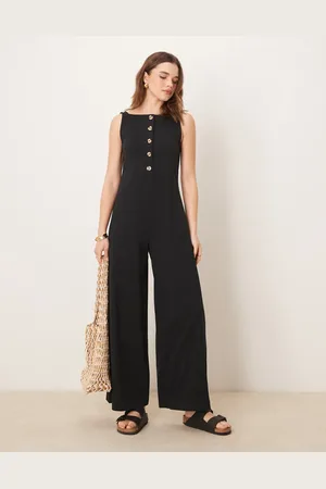 ASOS Button through jumpsuit in