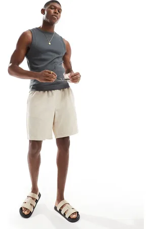 JACK & JONES Loose fit cord short in cream