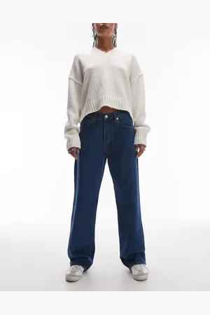 ARKET Shore low waist relaxed boyfriend fit denim in dark wash