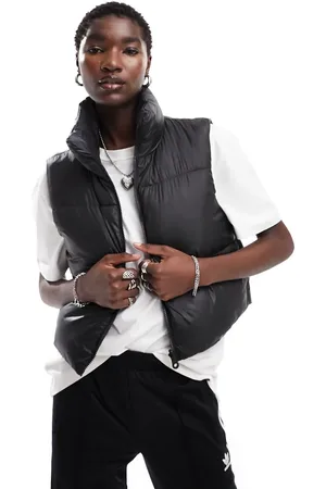 ONLY Cropped high neck gilet in