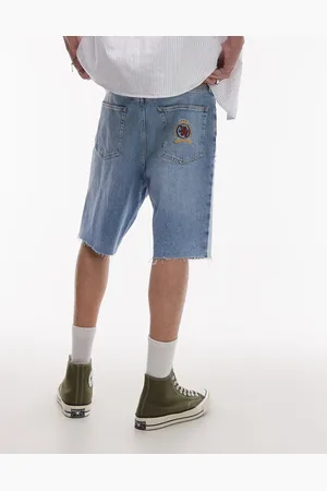 Tommy Hilfiger Isaac crest pocket relaxed denim jorts in light wash
