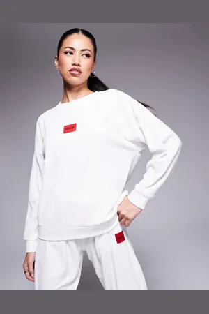 HUGO BOSS HUGO Bodywear Neve cosy co-ord sweatshirt in off