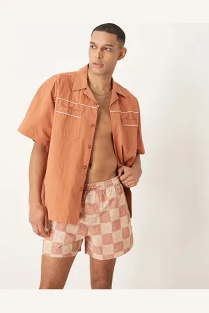 Abercrombie & Fitch Stretch swim wear short in grid print