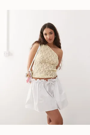 ASOS Poplin low rise micro mini skirt in