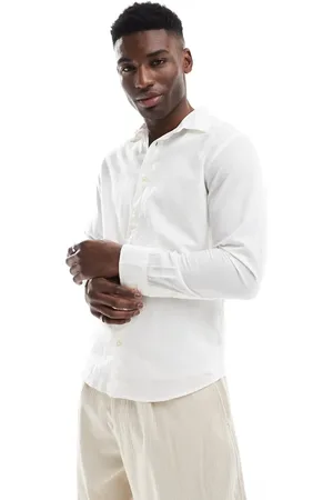 JACK & JONES Linen blend shirt in
