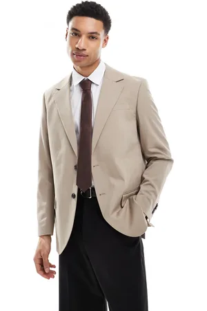 JACK & JONES Premium franco relaxed fit jacket in beige