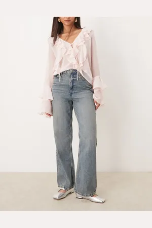New Look Santa wide leg jeans in