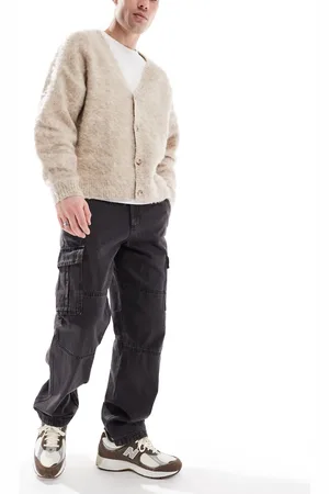 JACK & JONES Eddie loose cargo jeans in washed