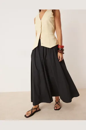 Abercrombie & Fitch Full maxi skirt with elasticated waist in