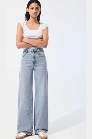 Pull&Bear High rise wide leg jean in