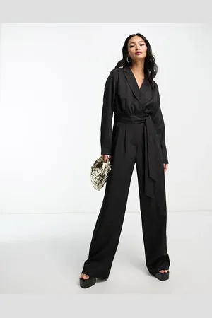 In The Style Tuxedo jumpsuit in